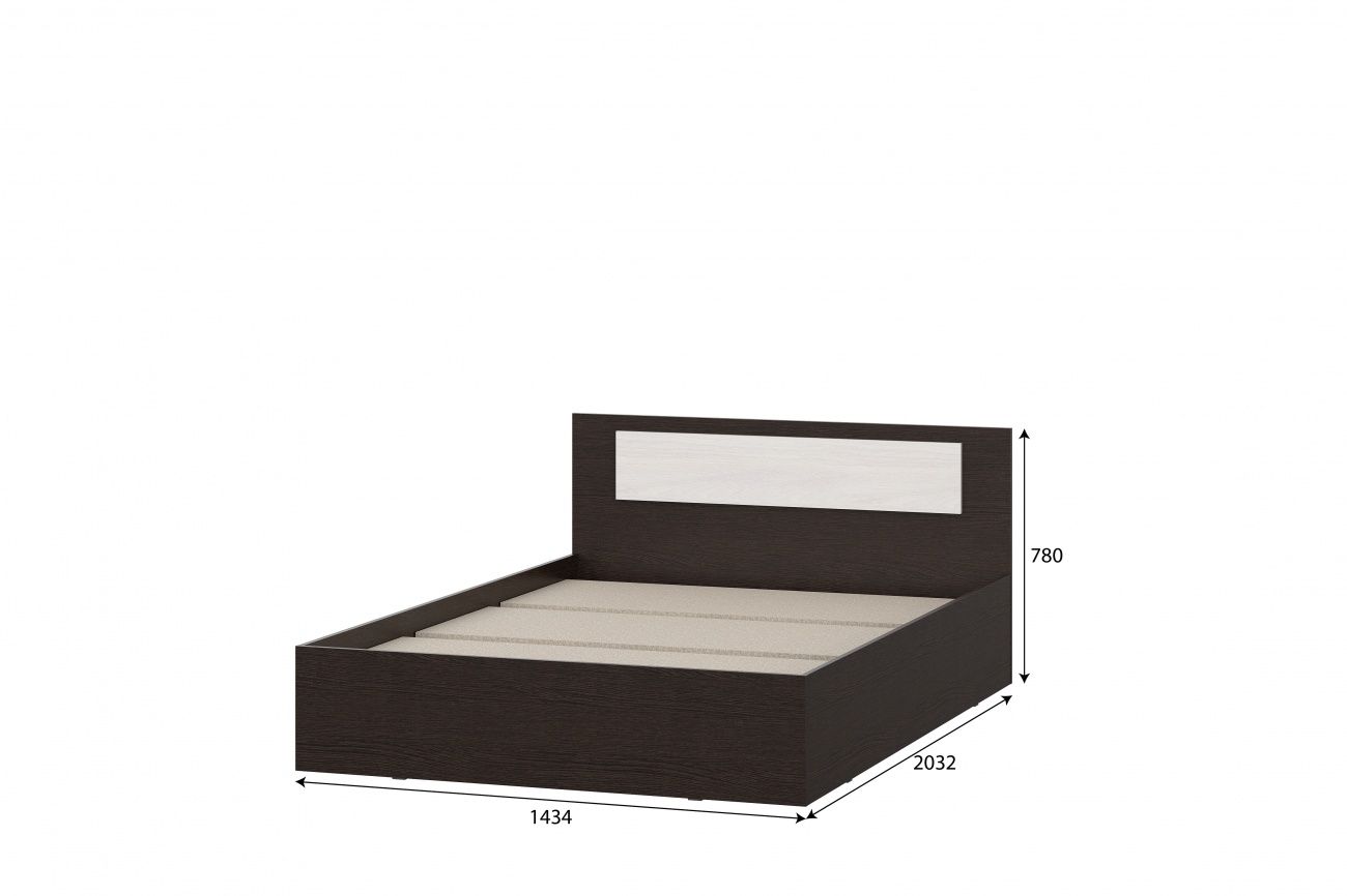 кровать двойная с основанием (1,4*2,0) "виста 1" «Курс-Мебель»