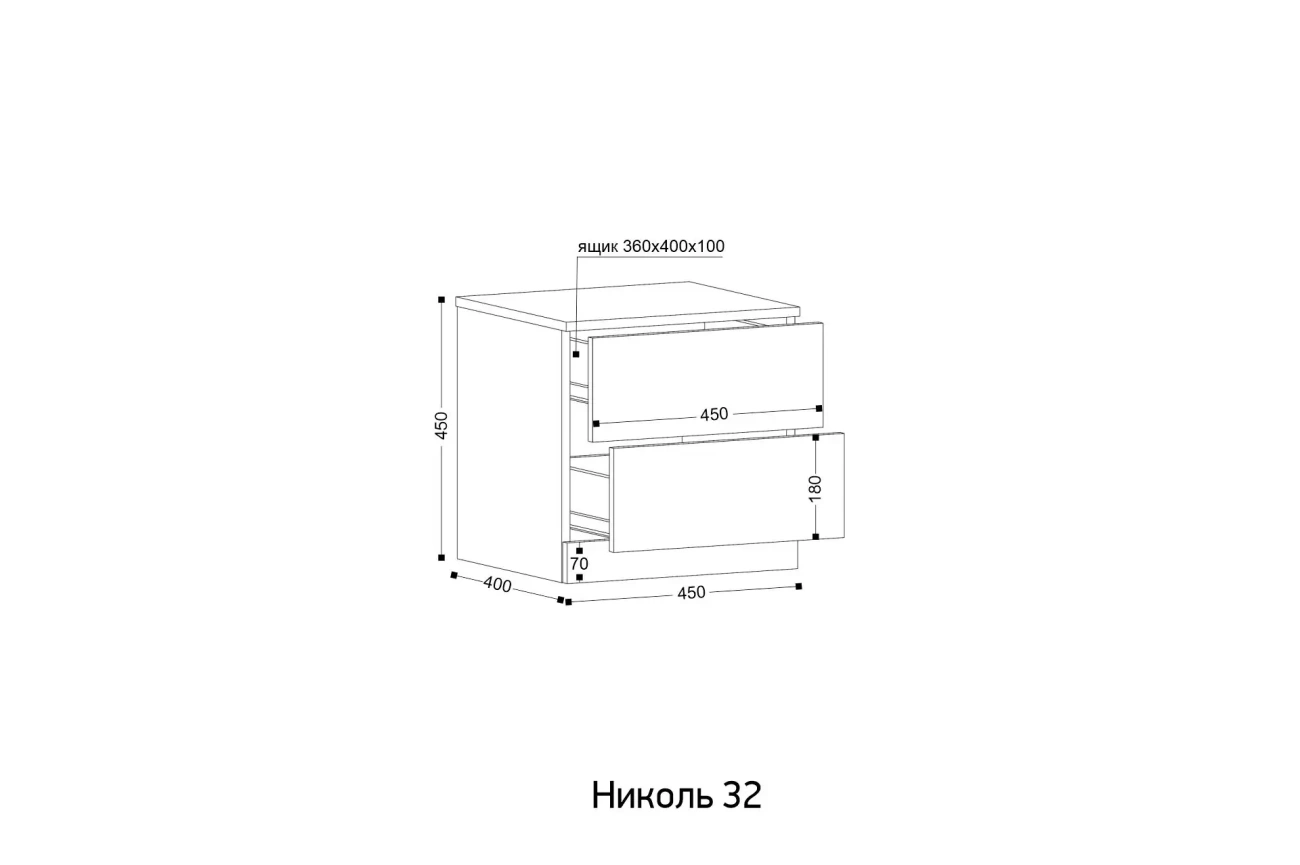 "николь 32" тумба «Курс-Мебель»