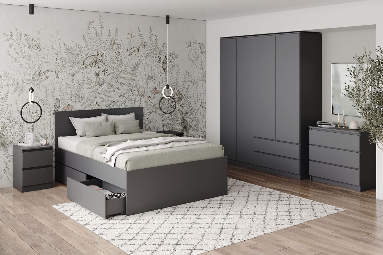 кровать «мори» крмя 900.1  + ящики «Курс-Мебель»