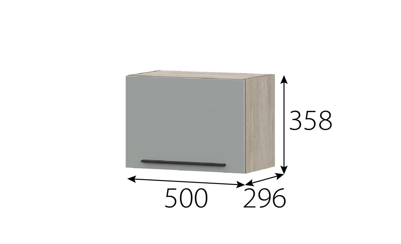 "этна" шкаф навесной барный 500 (5му1я) софт «Курс-Мебель»