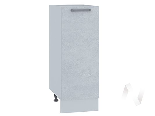 кухня "лиана": шкаф нижний 300, шн 300 (бетон снежный/корпус венге) «Курс-Мебель»