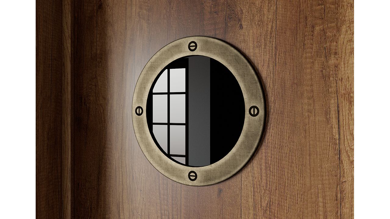 шкаф комбинированный с иллюминатором «навигатор» см-250.07.20 «Курс-Мебель»