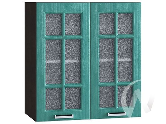 кухня "луксор": шкаф верхний со стеклом 600, швс 600 (клен серый/корпус венге)  «Курс-Мебель»