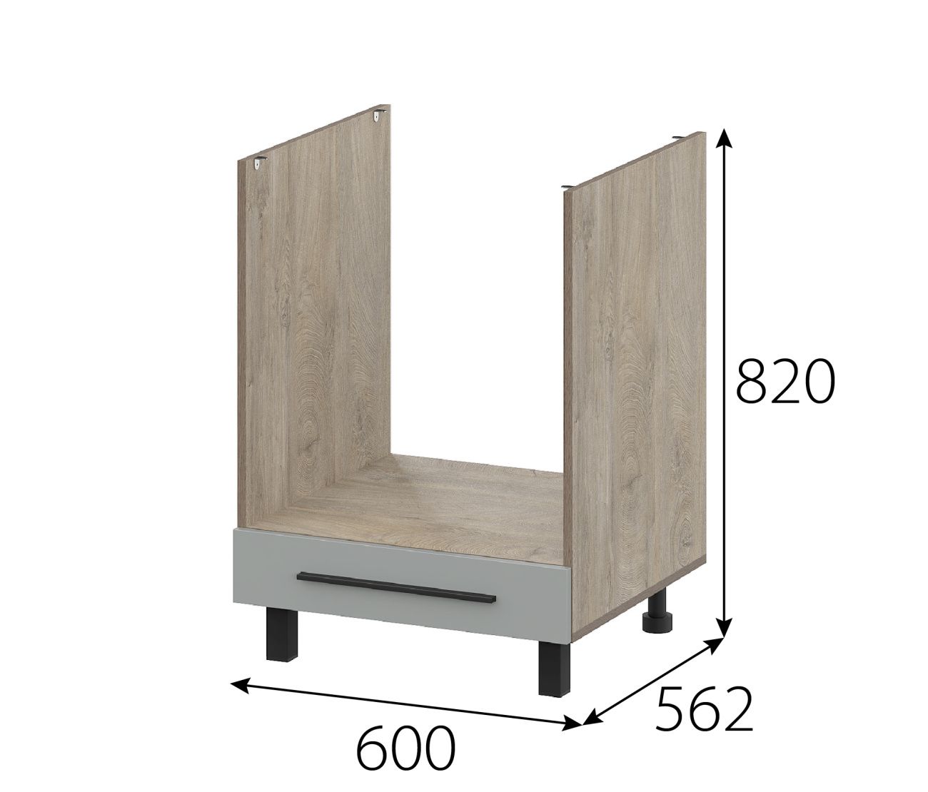 "этна" стол под плиту 600 (6д1я) «Курс-Мебель»