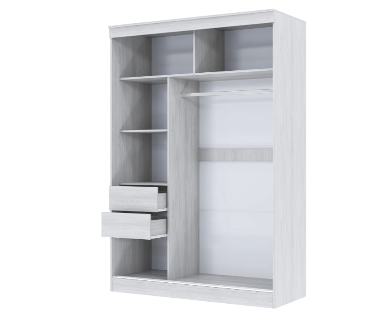 шкаф-купе "танго" лакобель 1,5м «Курс-Мебель»