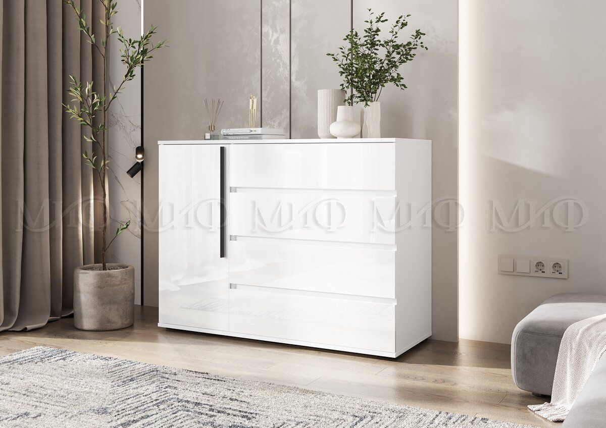  белый/белый глянец  «Курс-Мебель»