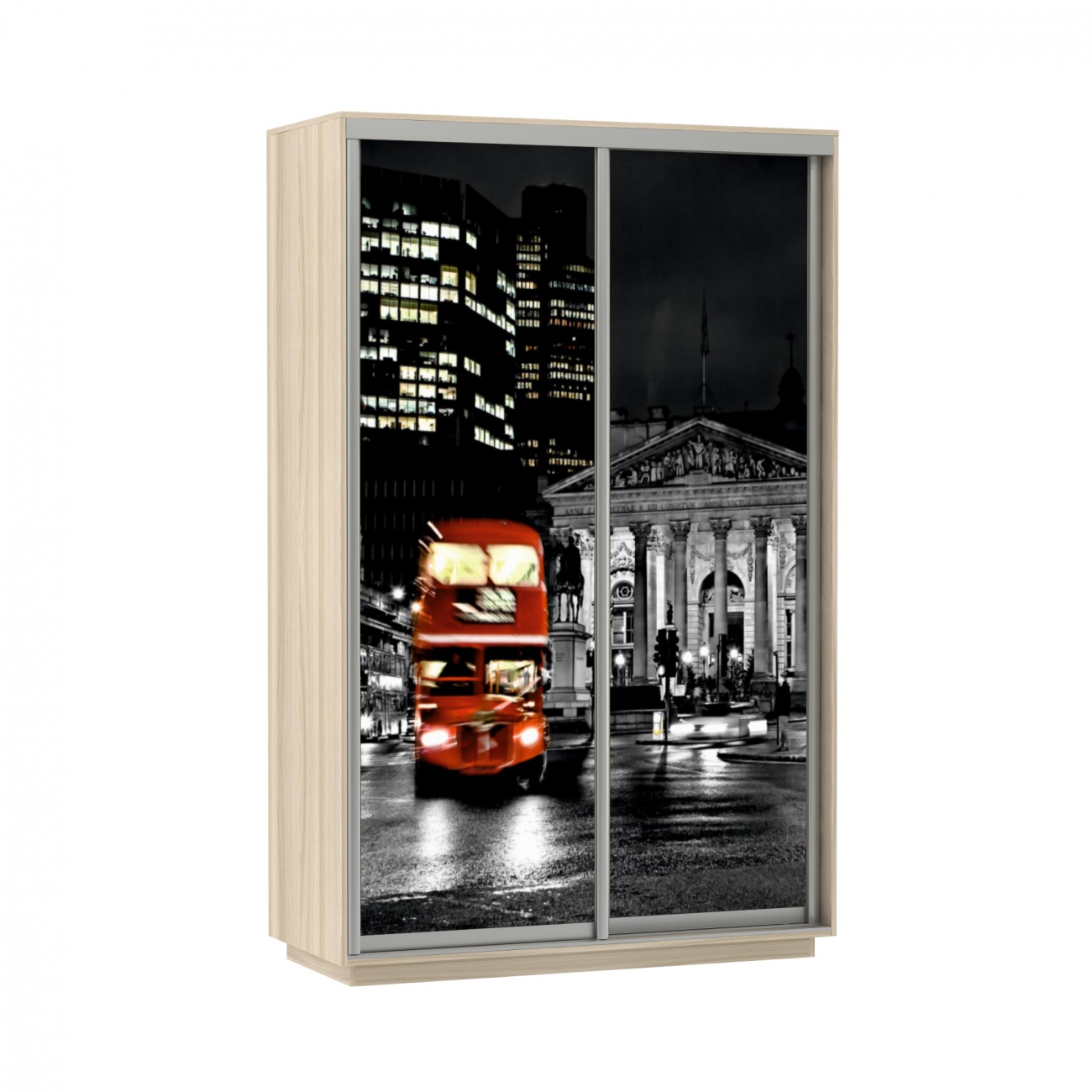 шкаф-купе 2-х дверный с фотопечатью 1400 х 2400 ночной лондон «Курс-Мебель»