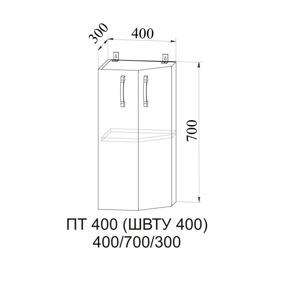 верхний шкаф квадро пт 400 «Курс-Мебель»