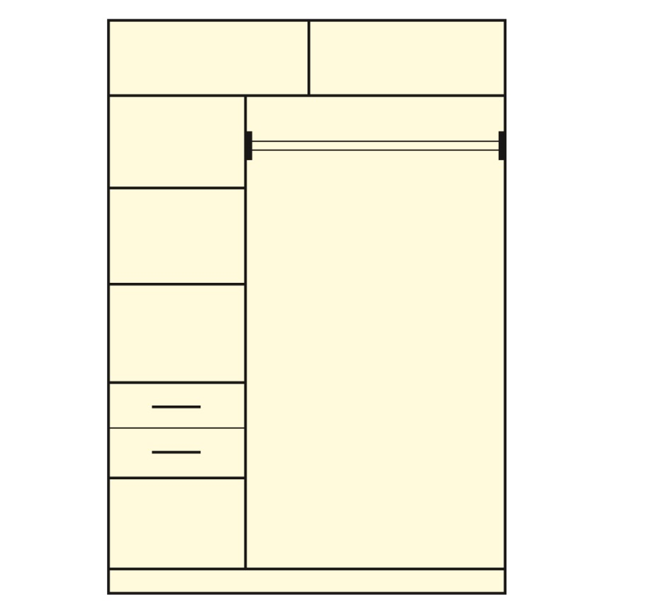 шкаф купе "раум" зз + ящики веста 1,1 «Курс-Мебель»