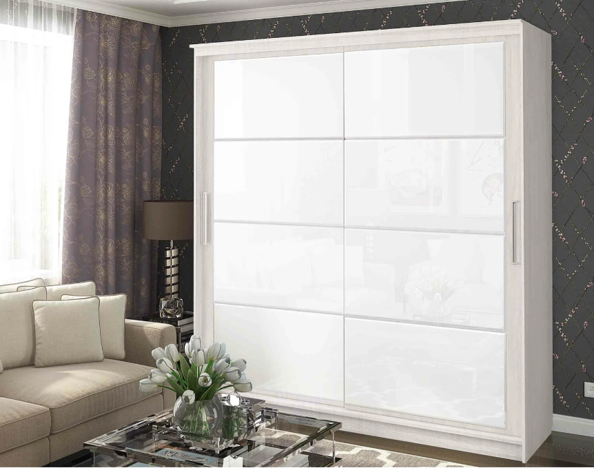 шкаф-купе "танго" лакобель 1,5м «Курс-Мебель»