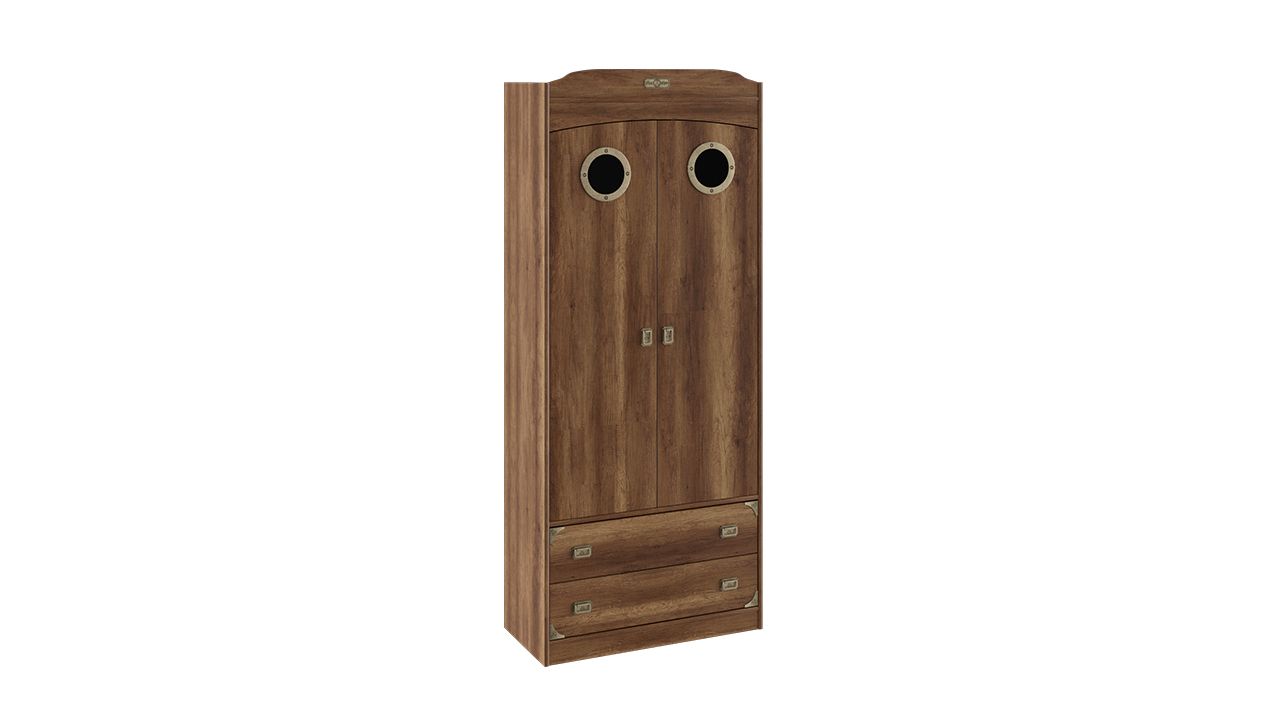 шкаф комбинированный для одежды с иллюминатором «навигатор» см-250.07.22 «Курс-Мебель»