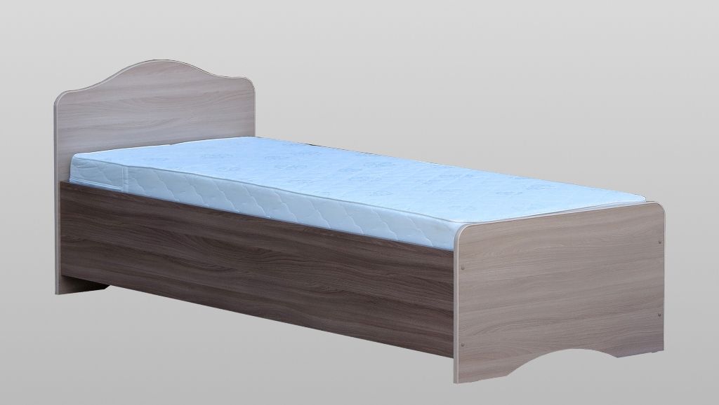 кровать 0,9 м (круглые спинки) без матраса «Курс-Мебель»