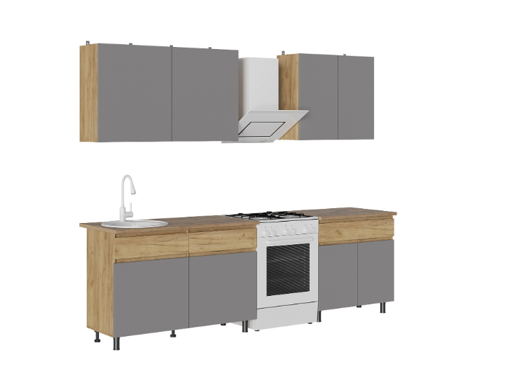 квик - степ кухня 2.0 м «Курс-Мебель»